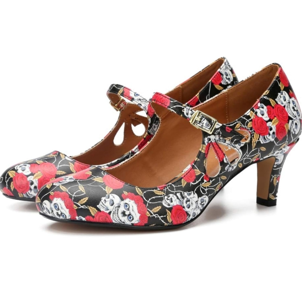 Skull rose Mary Jane